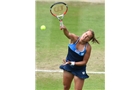 BIRMINGHAM, ENGLAND - JUNE 14: Barbora Zahlavova Strycova of Czech Republic in action against Casey Dellacqua of Australia on day six of the Aegon Classic at Edgbaston Priory Club on June 13, 2014 in Birmingham, England. (Photo by Tom Dulat/Getty Images)